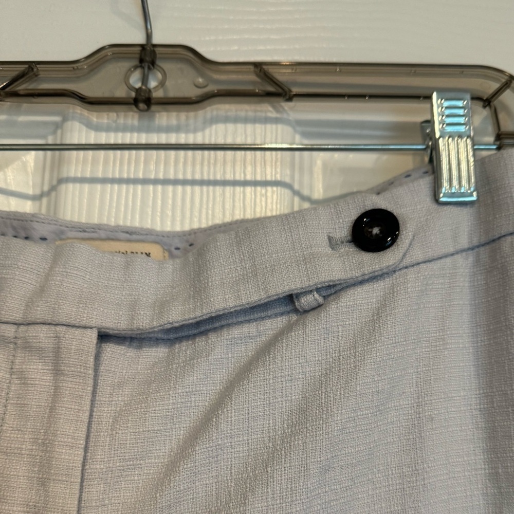 Anthropologie The Essential Slim Chino light blue textured pants - Picture 5 of 12